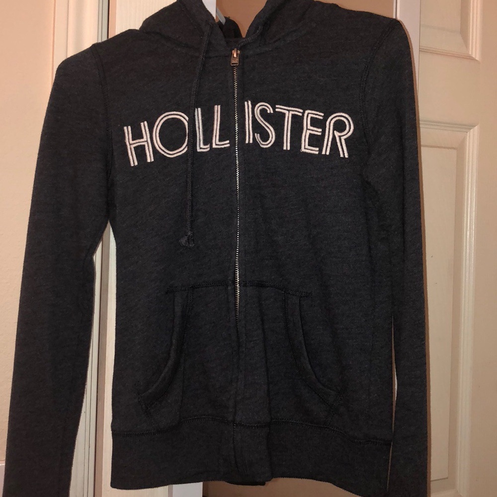 Blue Zip-up Hollister Hoodie